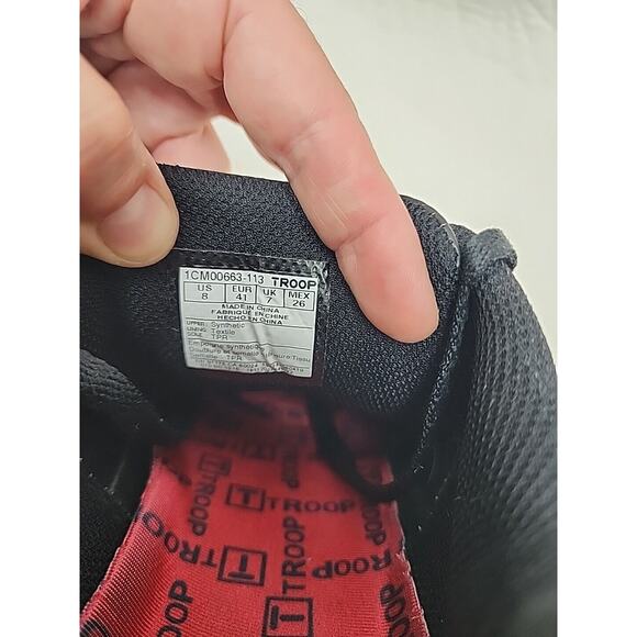 Troop Men's Cobra White | Black | Red Low-Top Sneakers UEC Size US 8 - Picture 7 of 8